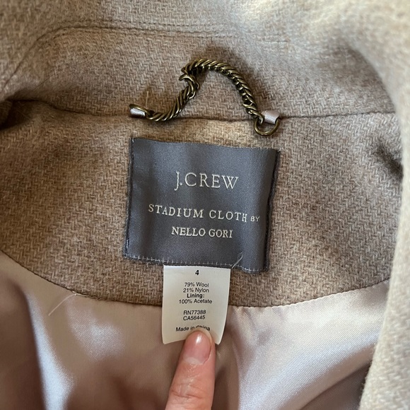 J. Crew Tan Pea Coat - Picture 5 of 6